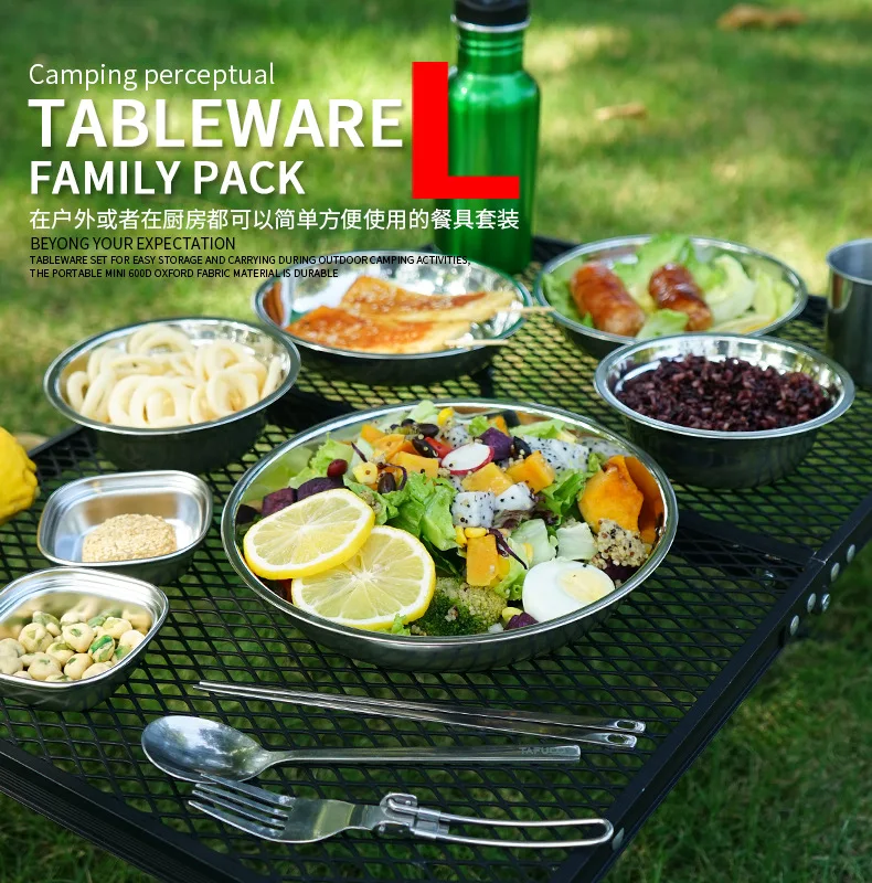Camping Cooking Dining Set - Set Perlengkapan Makan Portabel untuk Kemah