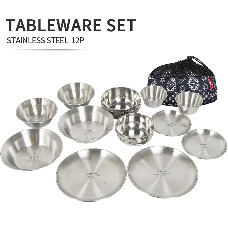 Camping Cooking Dining Set - CLS & NOBANA 12 Buah Set