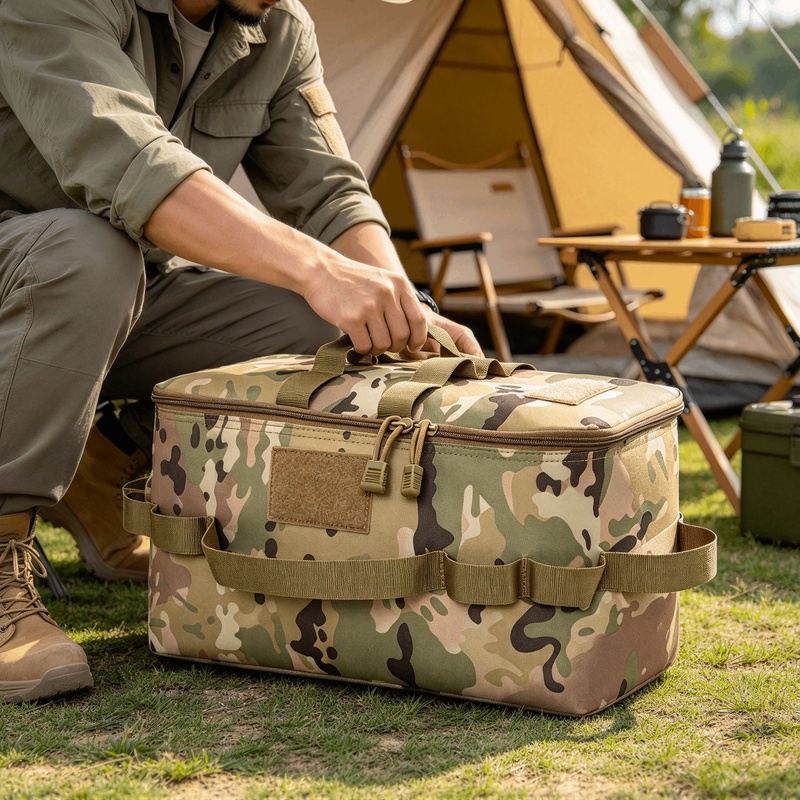 Camping Cooking Organizer - Tas Penyimpanan Perlengkapan Camping Berkapasitas Besar,