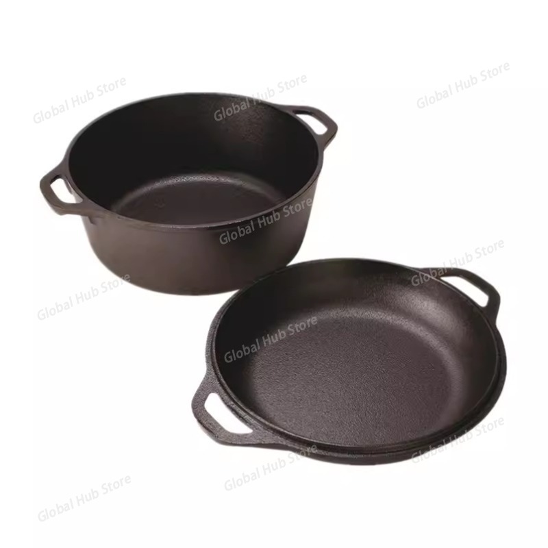 Set Panci Besi Cor 2 in 1 deng - Camp Dutch Oven Cast ulasan dan harga