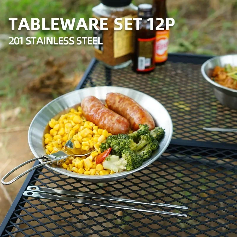 CLS & NOBANA 12 Buah Set Peral - Camping Cooking Dining Set ulasan dan harga