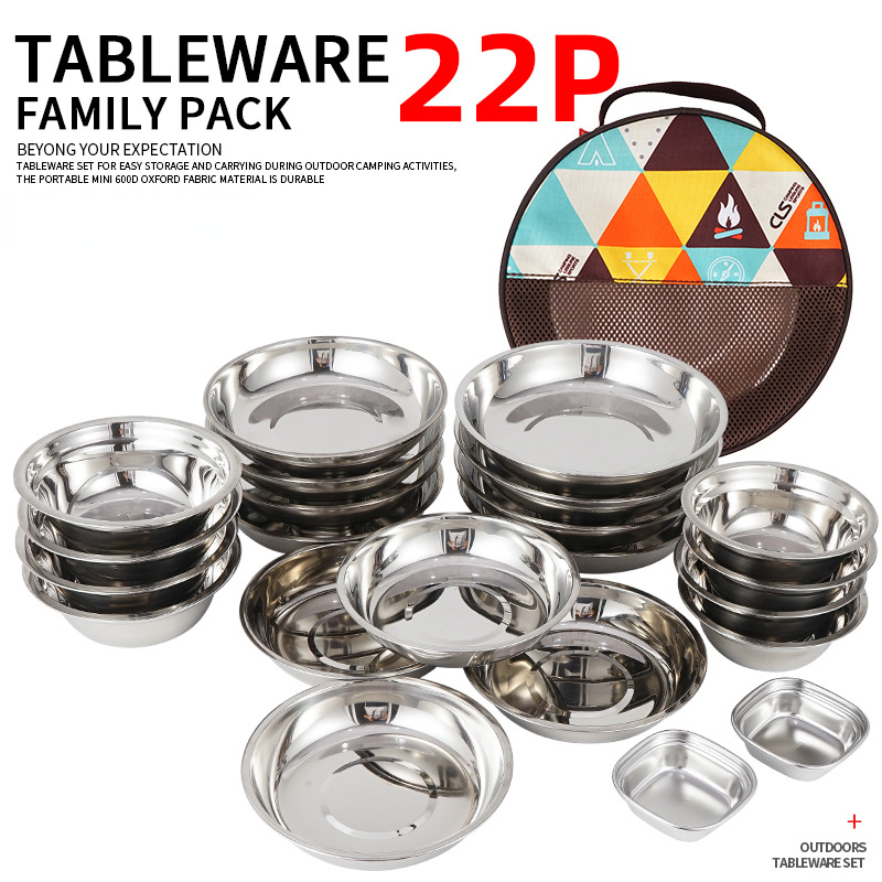 Set Peralatan Makan Portabel u - Camping Cooking Dining Set ulasan dan harga