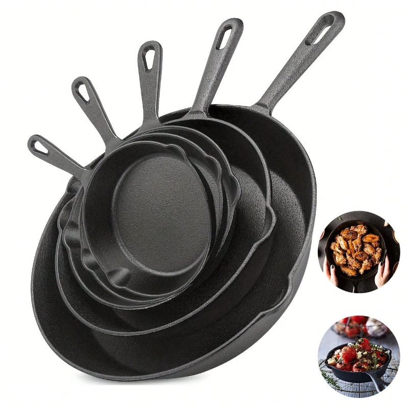 Wajan Besi Cor Hitam, 3/4/5 bu - Quality Camping Cooking Set ulasan dan harga