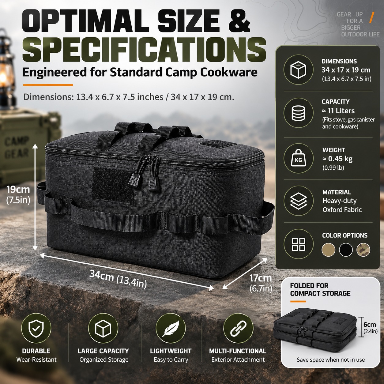 Tas Penyimpanan Multifungsi un - Camping Cooking Organizer ulasan dan harga