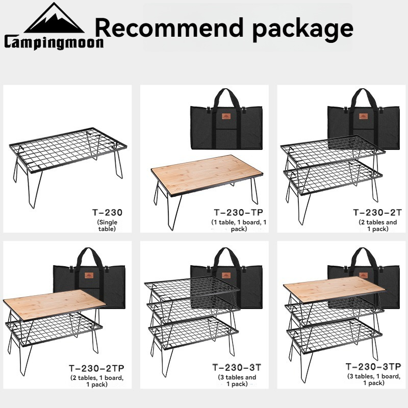 CAMPINGMOON T-230 Rak Penyimpa - Camping Cooking Table ulasan dan harga