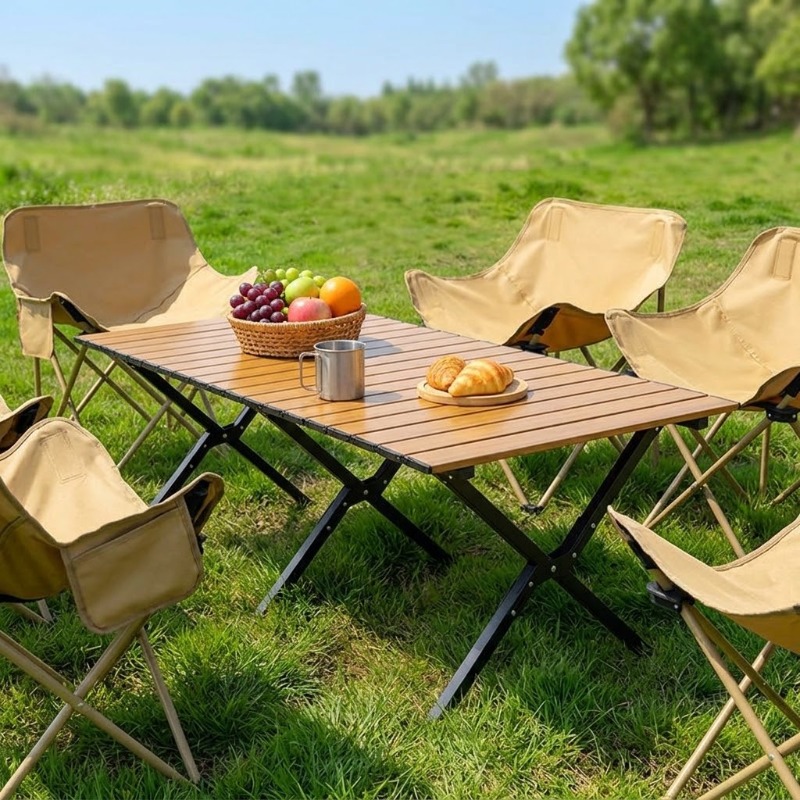 Meja Lipat Portabel untuk Memb - Camping Cooking Table ulasan dan harga