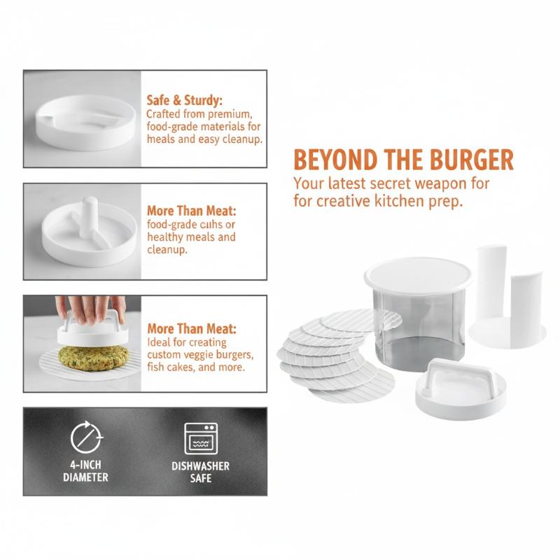 Alat Pembuat Patty Burger deng - Camping Cooking Container ulasan dan harga