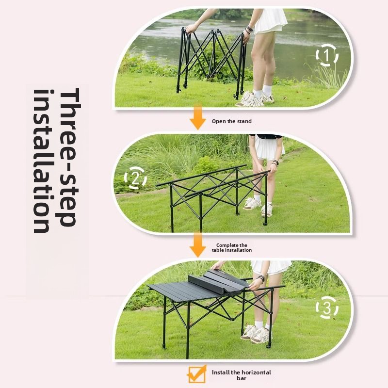 Meja Piknik Portabel untuk Ber - Camping Cooking Table ulasan dan harga